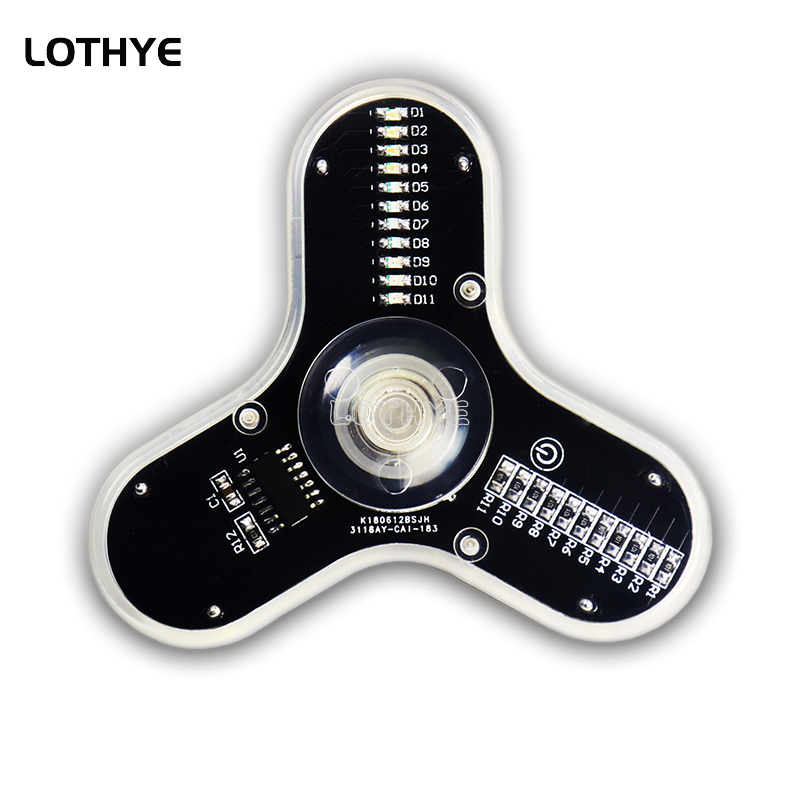 Diy Electronics Project Kit - LED Fidget Spinner fabrication haut-parleur atmosphère