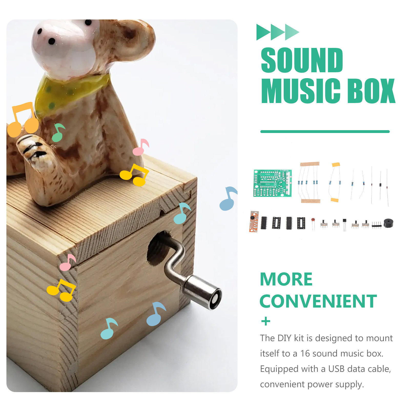 1 ensemble de boîte à musique  - Diy Electronics Box avis et prix