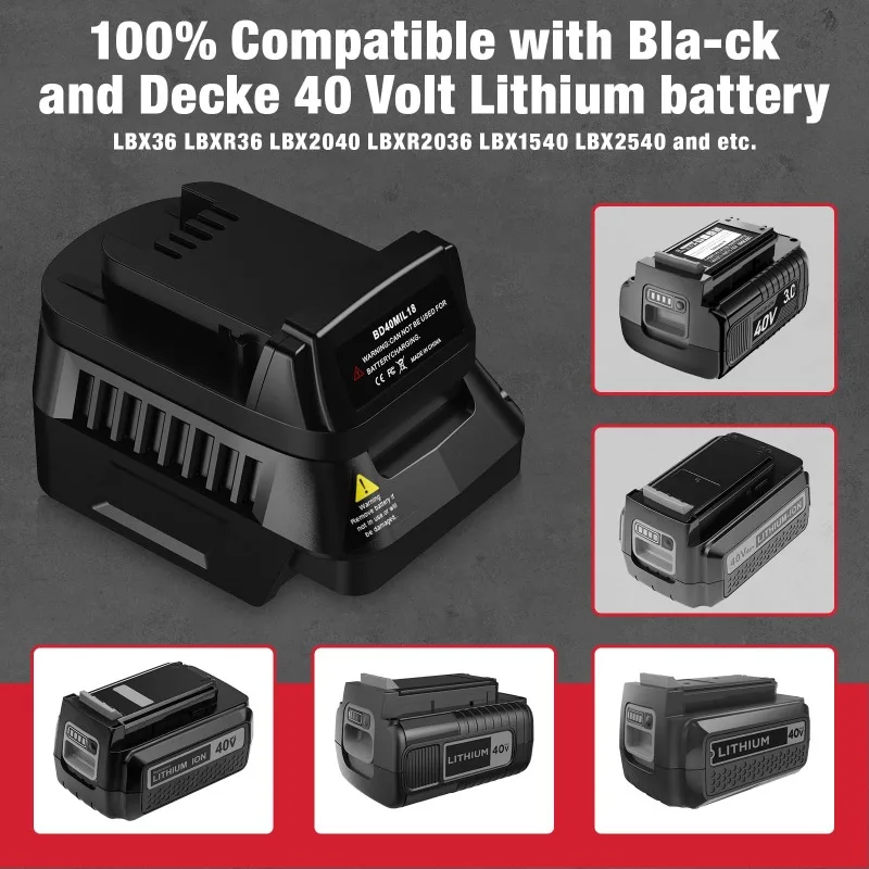 Adaptateur de batterie BD40MIL - Black+Decker Tool Cordless avis et prix