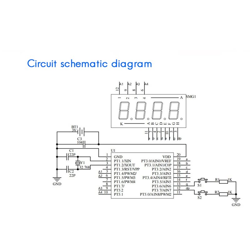 Kit électronique de montre LED - Diy Electronics Learning Kit avis et prix